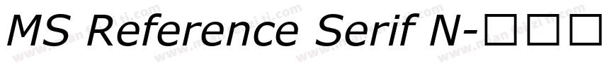 MS Reference Serif N字体转换
